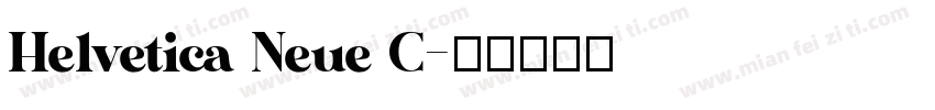Helvetica Neue C字体转换
